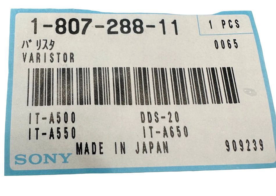 1-807-288-11, SONY VARISTOR