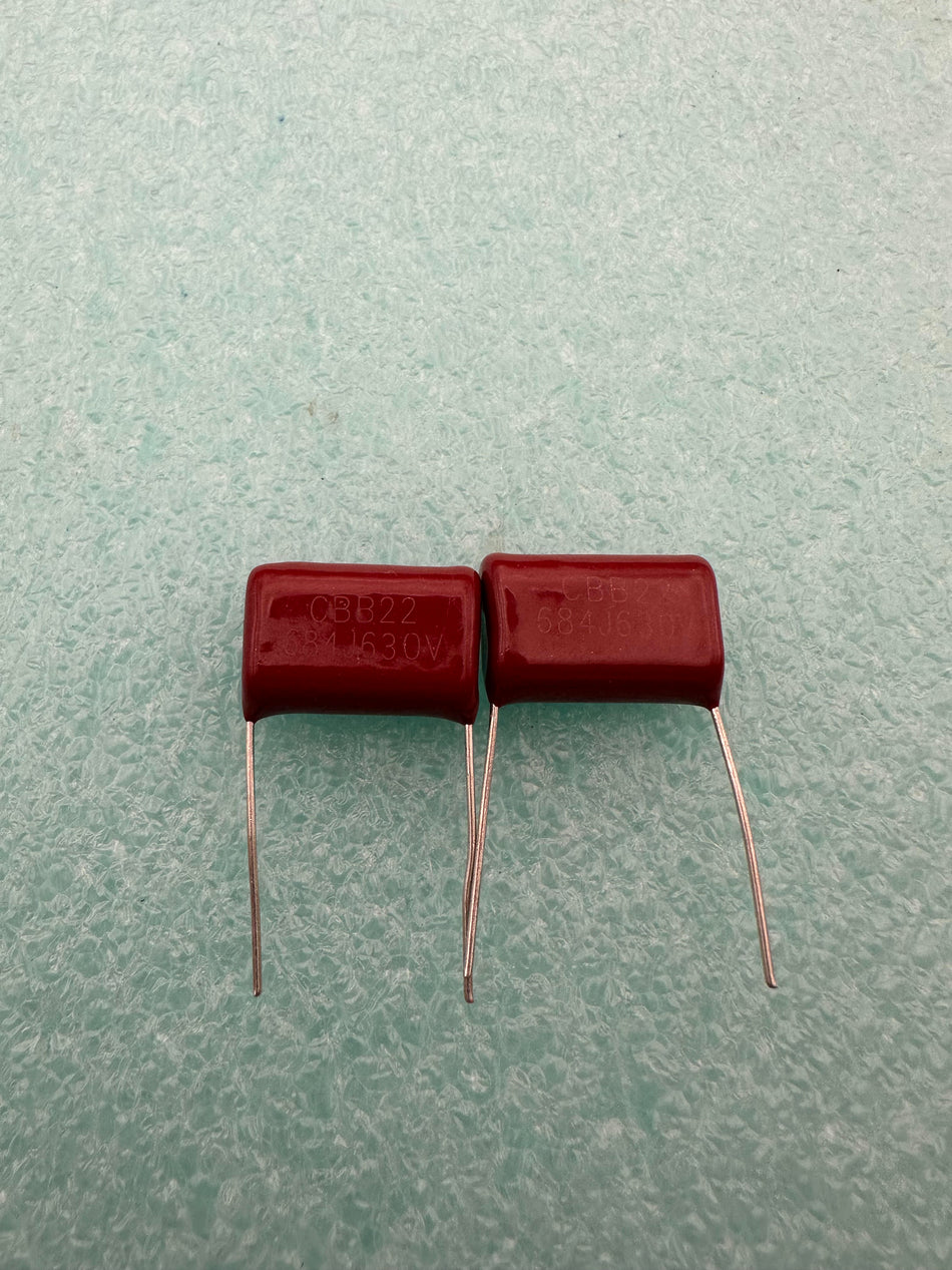 2PCS 684J630V , 0.68UF 630V METALLIZED FILM CAPACITOR