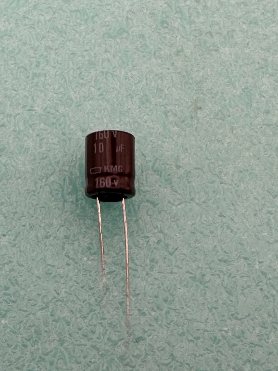 10UF 160V HIGH QUALITY CAPACITOR. MADE BY CHEMI-CON JAPAN. 105C