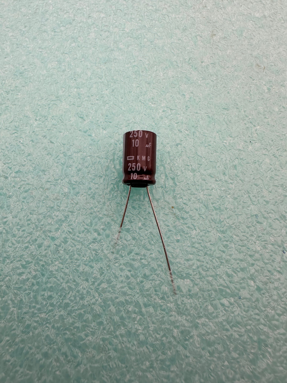 10UF 250V HIGH QUALITY CAPACITOR. MADE BY CHEMI-CON JAPAN