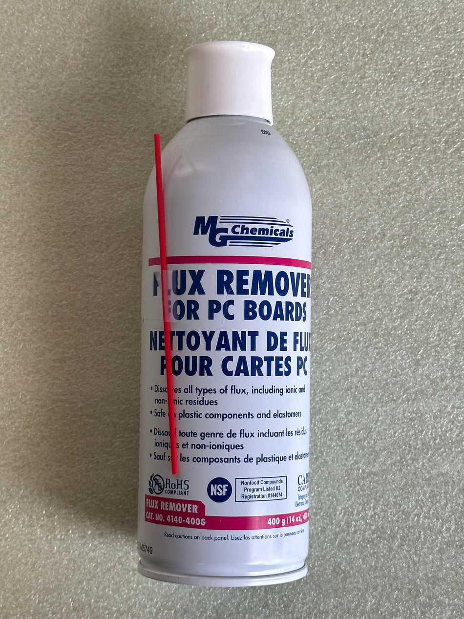 4140-400G FLUX REMOVER FOR PC BOARDS, MG CHEMICALS, $ 15.00 EACH