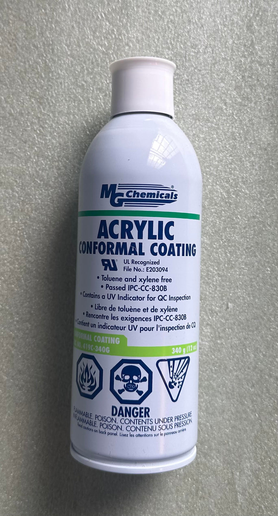 419c-340g, Acrylic Conformal Coating, MG Chemicals