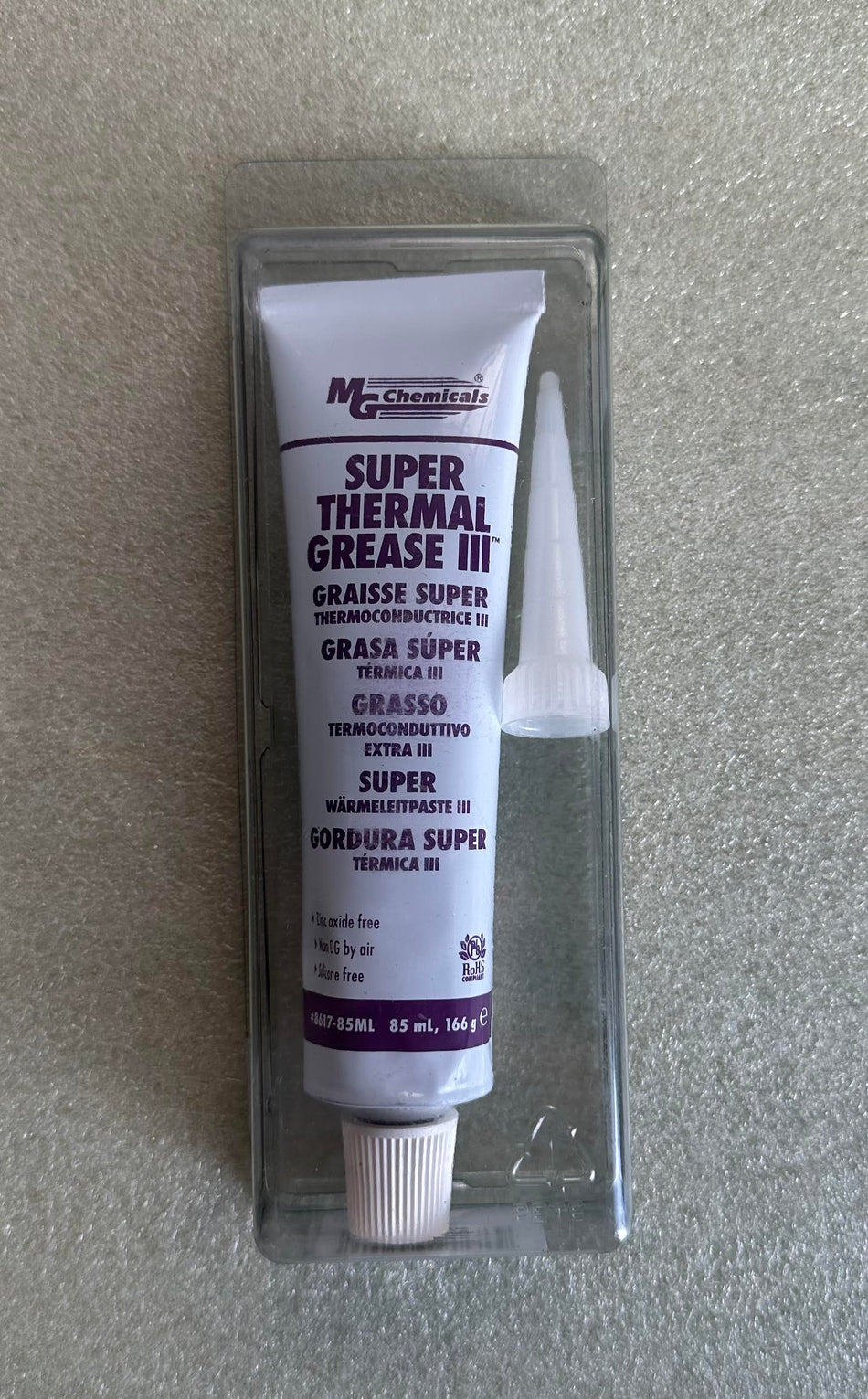 8617-85ML, SUPER THERMAL GREASE III, MG CHEMICALS, $ 9.00 each